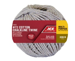Twine Multi Purpose Twisted Cotton #72 X 67M (220Ft), Medium Load Natural Ace.