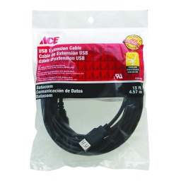 USB20 AA EXTENSION CABLE BAGGED 15FT (457.20CM) ACE