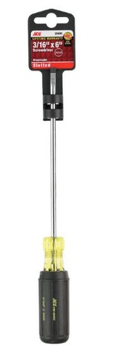 SCREWDRVR 3/16X6"SLOTACE.