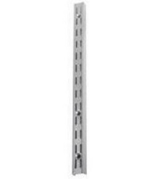 Knape &amp; Vogt White Steel Double Slot Shelf Standard 14 Ga. 63 in. L 300 lb.