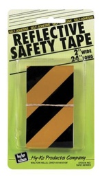 Tape Reflct Yel-Blk 2X24