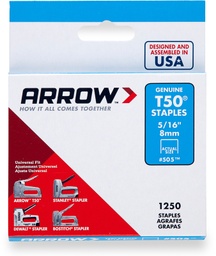 Staple 5-16&quot;T-50 1250Pk