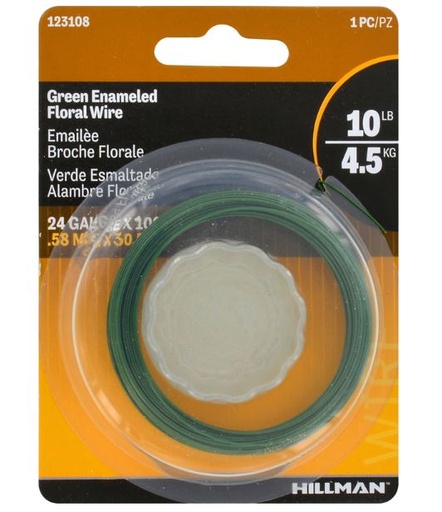 Wire 24Gax100'Floral Cd