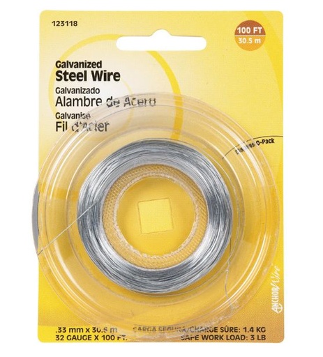 Wire Steel Galv 32Ga100'