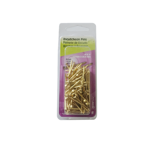 Escutcheon Pin 1"X16Brs