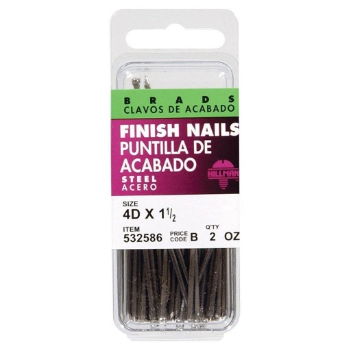 Hillman 8D 2-1/2 in. Finishing Polished Steel Nail Large