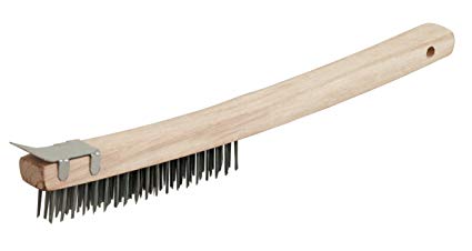 Shoe Handle Style Wire Brush, Scraper Ace