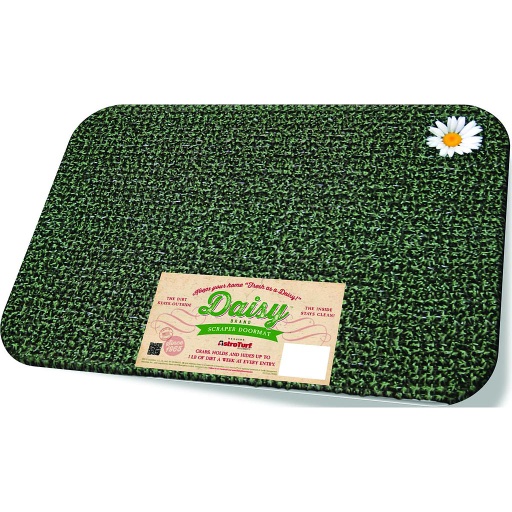 GrassWorx Green Polyethylene Nonslip Door Mat 24 in. L x 18 in. W