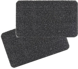 GrassWorx Gray Polyethylene Nonslip Door Mat 30 in. L x 18 in. W.