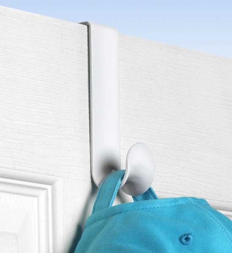 Over The Door Hook White Plastic Spectrum