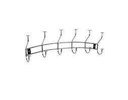 Windsor 6 Hook Rack Wall Mount Chrome Spectru