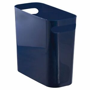 Una Waste Can Navy 10"