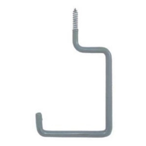 Crawford 7.17 in. L Vinyl Coated Gray Steel Large Storage Hook 20 lb. capacity 1 pk