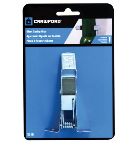 Crawford Zinc-Plated Silver Steel Spring Clip For 1-1/2 1 pk