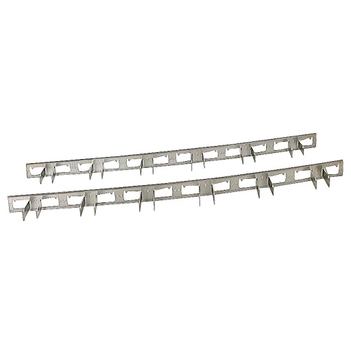 Crawford Zinc-Plated Silver Steel Hook Rack 1 pk