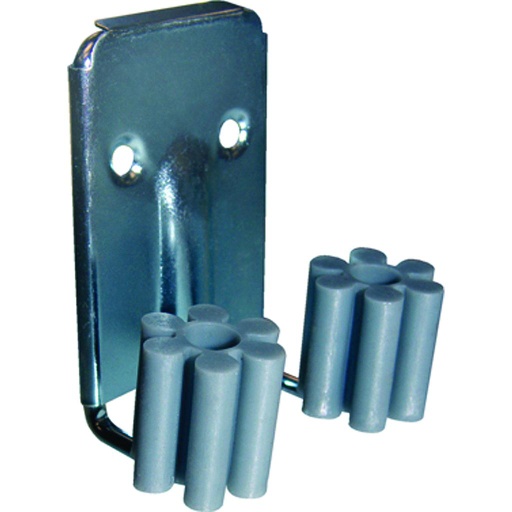 Crawford Vinyl Coated Gray Plastic/Steel Grip Clip For 1/4 2 pk