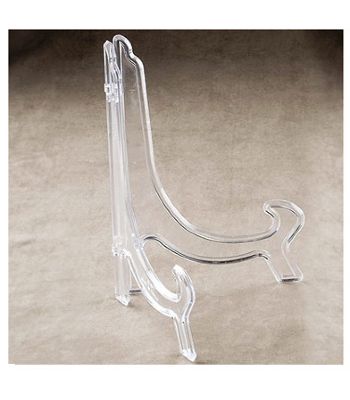 Stand Plate Clear 3-6"