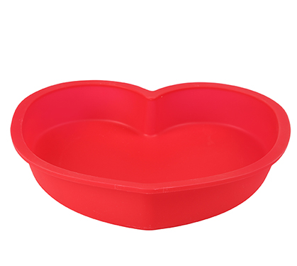 Heart Shaped Cake Pan(9.3InX 9InX1.4In) Silicone 