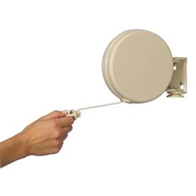 Household Essentials 6.5 L White Plastic Retractable Clothesline