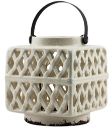 Patio Essentials Flame Ceramic Chinese Lantern Warm White Cancel