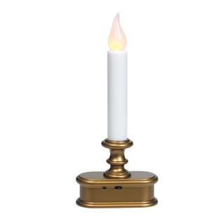 Sm Base Candl Antiq Led.