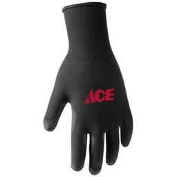 Gloves Polyurthane Small Black Grey Ace