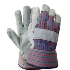 Gloves Work Double Palm Large Grey Ace