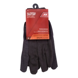Jersey Gloves Brown Large Ace
