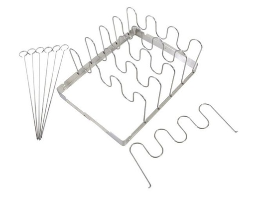 Shish Kabob Rib Rack 25.40Cm X 33.02Cm (10Inx