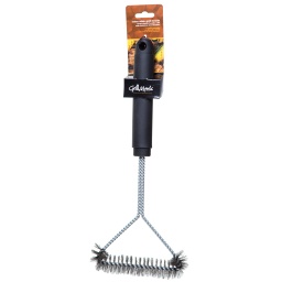 T Handle Grill Brush Stainless Steel Bristles.