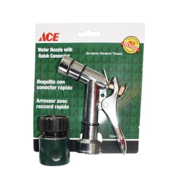 Nozzle Adjustable Spray With Quick Connector, Zinc Brass Silver Green Black Ace