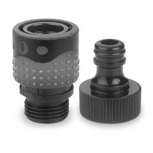 Hose Couplings Quick Connector Set Male And Female Set, 1.90Cm (.75In) Plastic Black Green Ace
