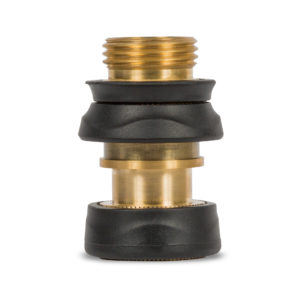 Hose Coupling Male Connector 1.90Cm (.75In), Brass Plastic Black Ace Cancel