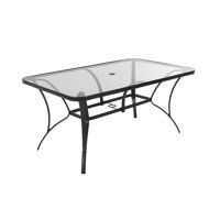 Steel Glass Table Size:120*70*H72Cm