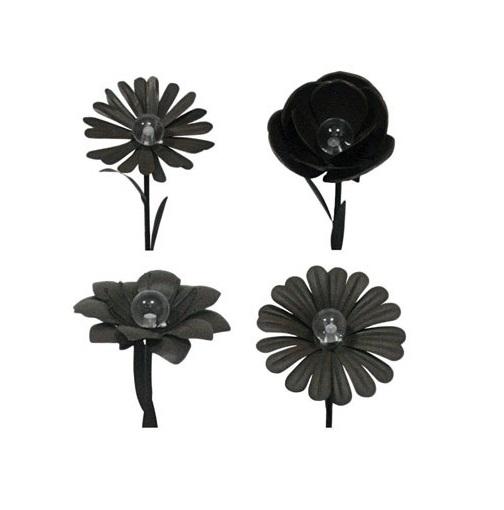 Solar Metal Flower Stake.