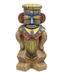 Le Power Polyresin Tiki Statue 16 in. Outdoor Statue