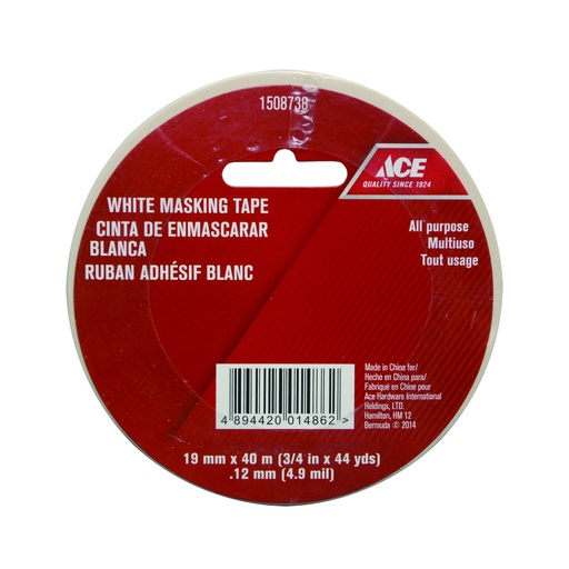 Masking Tape 19Mm X 40M X .12Mm Ace