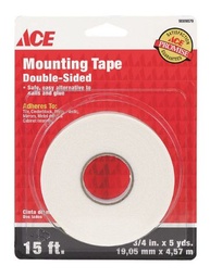 White Mounting Tape .75In X 1.6Yds (19Mm X 1.5M) Fiberglass Cloth Ace