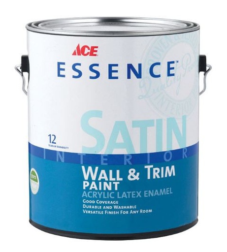 Ace Essence Satin Midtone Hi-Hide Base Acrylic Latex Latex Wall+Trim Paint Indoor 1 Gal