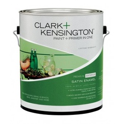 Ace Clark+Kensington Satin Designer White Acrylic Latex House/Trim Paint Outdoor 1 gal.