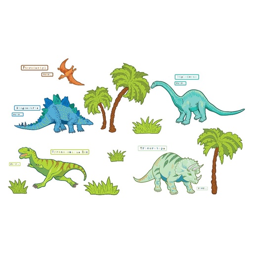 Dinosaur Expedition Wall Art Kit