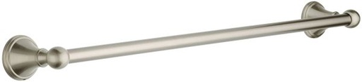 Franklin Brass Crestfield Satin Nickel Towel Bar 24 in. L Die Cast Zinc