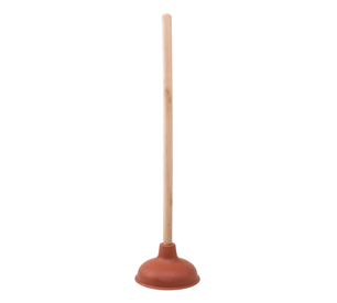 Heavy Duty Plunger 21In (53.3Cm) Hardwood Handle Rubber Ace