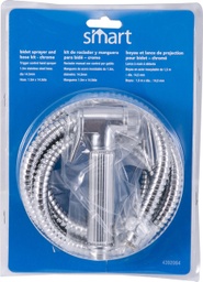 Smart Bidet Sprayer And Hose Kit 0.98In , Head 60In Hose Abs Chrome Finish
