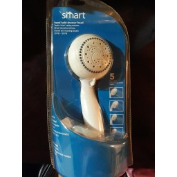 Handheld Showerhead 5 Setting 3.94In (150Cm), Head 60In (152Cm) Hose Abs Rubber White Smart.