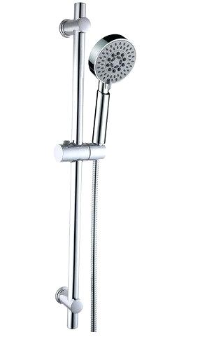 Slide Bar Showerhead 5 Setting 3.94In (10Cm), Head 60In (152Cm) Hose Abs Chrome Finish Smart Cancel