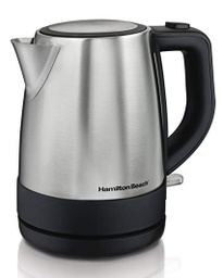 Hamilton Beach Cordless Electric Kettle - 1 Liter - Silver Stainless Steel