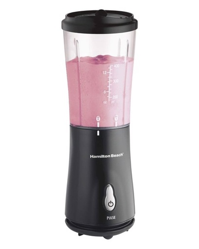 Hamilton Beach, Single Serve Blender with Travel Lid Black