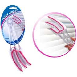 Fuzzy Wuzzy Blind Cleaner Chenille Microfiber Plastic Handle Evriholder