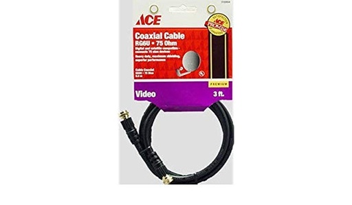 Rg6 Quad 3Ft (91.44Cm) Black Ace
